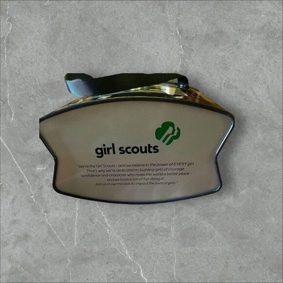 New Girl Scouts Kids Beige Going Places Tin Purse Tote Bag - Picture 2 of 10